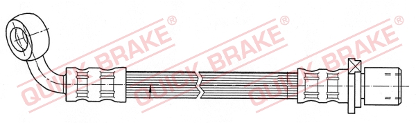 QUICK BRAKE Gumifékcső 50.059_QB