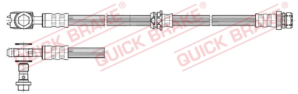 QUICK BRAKE Gumifékcső 50.832X_QB