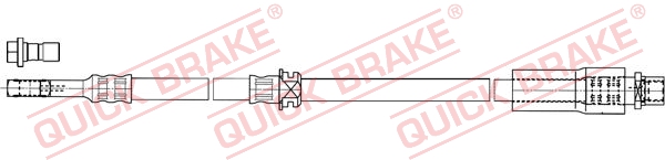 QUICK BRAKE Gumifékcső 50.835X_QB