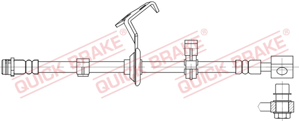 QUICK BRAKE Gumifékcső 58.825X_QB