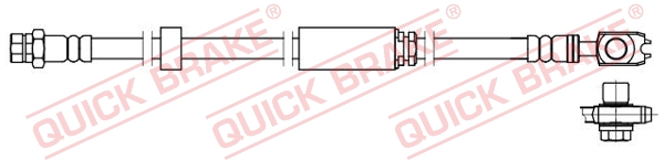 QUICK BRAKE Gumifékcső 58.871X_QB