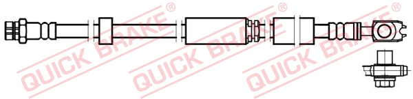 QUICK BRAKE Gumifékcső 58.892X_QB