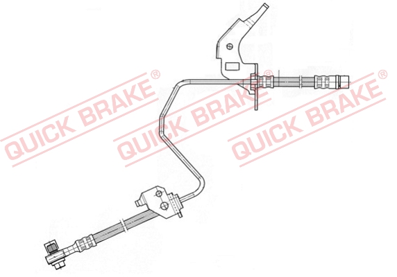 QUICK BRAKE Gumifékcső 59.960X_QB