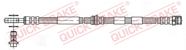 QUICK BRAKE Gumifékcső 59.975X_QB