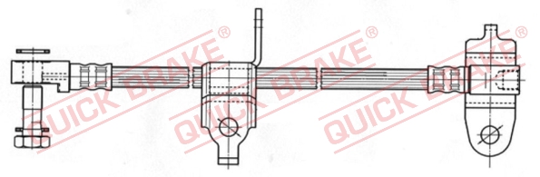 QUICK BRAKE Gumifékcső 59.976X_QB