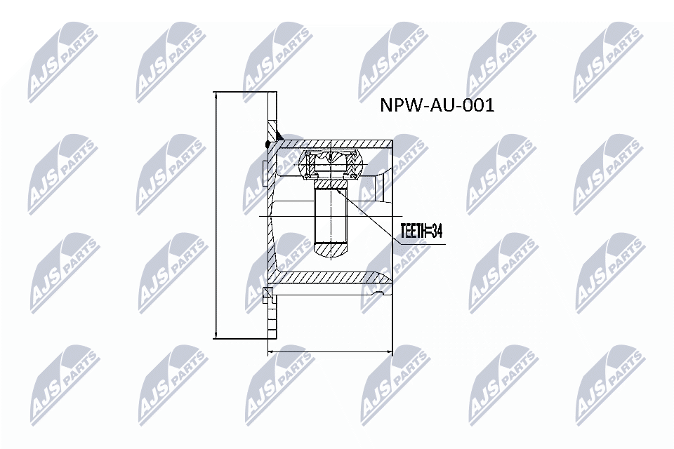 NTY Féltengelycsukló készlet NPW-AU-001_NTY