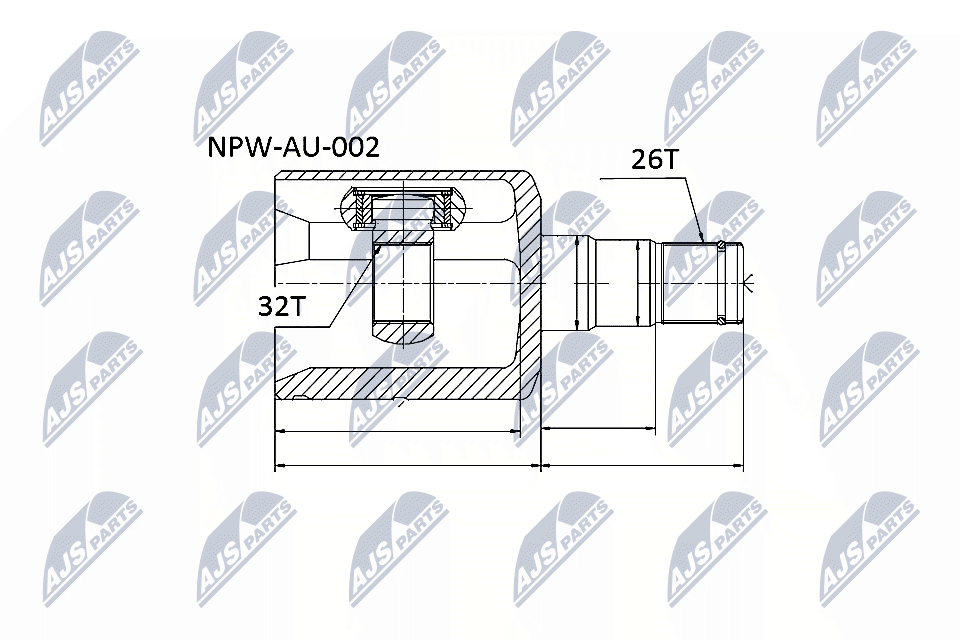 NTY Féltengelycsukló készlet NPW-AU-002_NTY