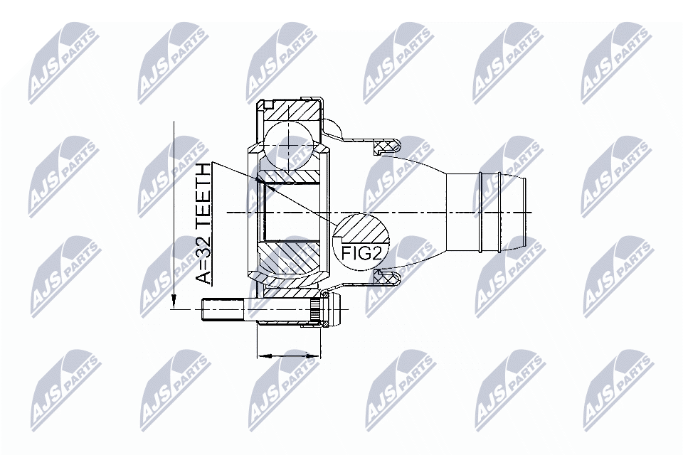 NTY Féltengelycsukló készlet belső NPW-BM-002_NTY