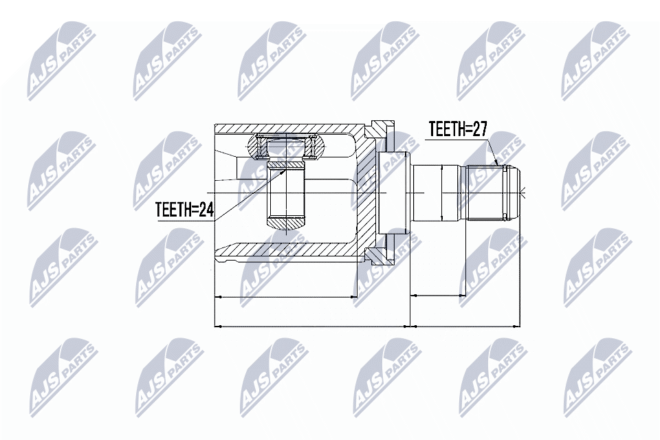 NTY Féltengelycsukló készlet belső NPW-BM-011_NTY