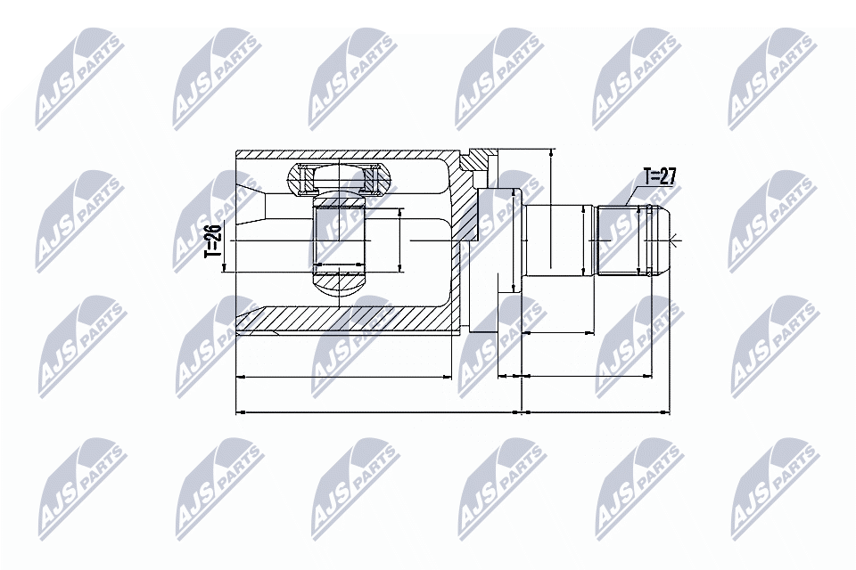 NTY Féltengelycsukló készlet külső NPW-BM-017_NTY