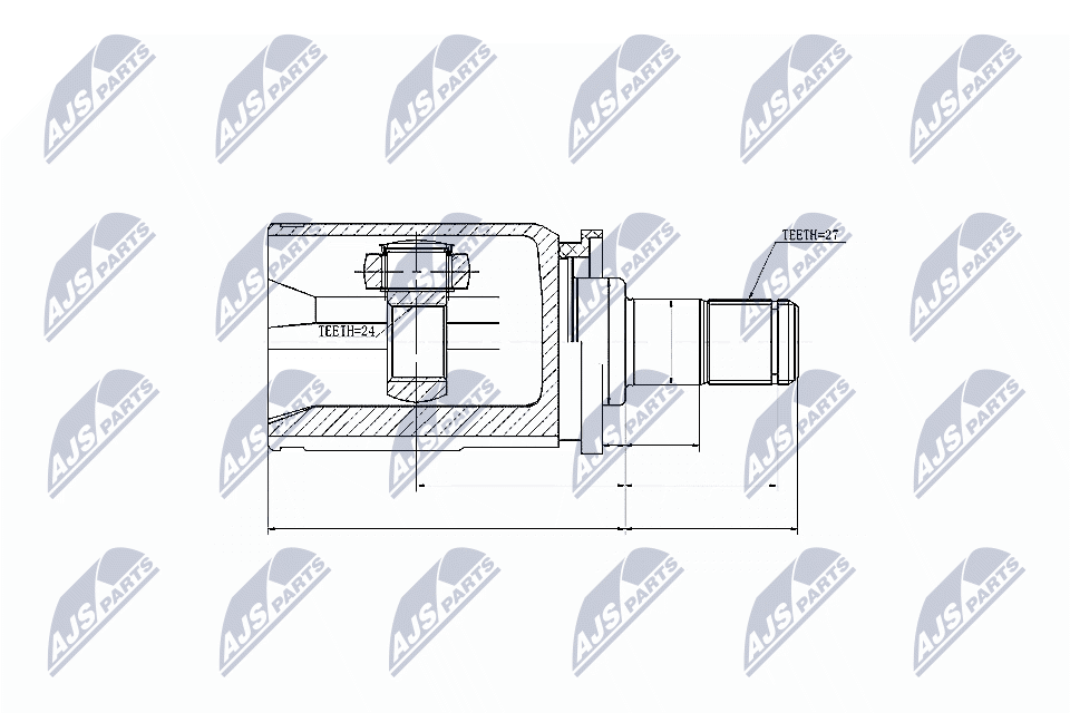 NTY Féltengelycsukló belső NPW-BM-032_NTY