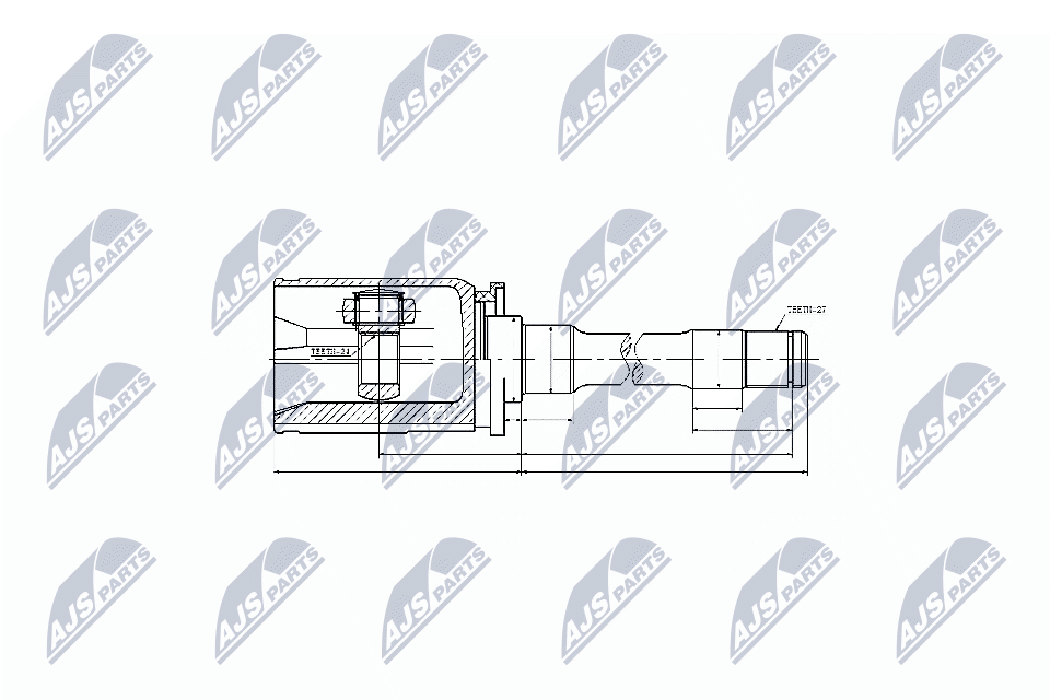 NTY Féltengelycsukló készlet belső NPW-BM-033_NTY