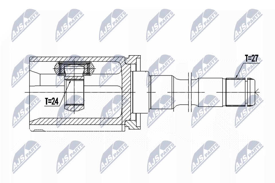 NTY Féltengelycsukló NPW-BM-065_NTY