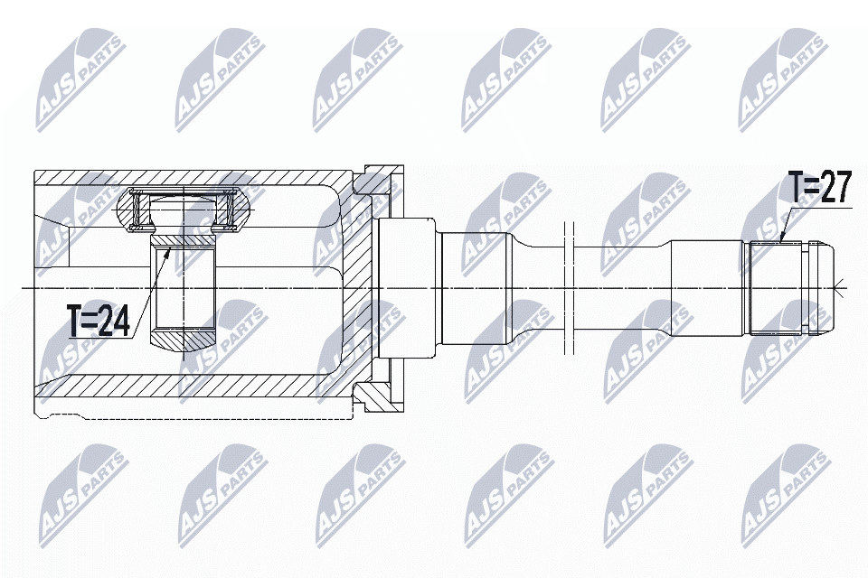 NTY Féltengelycsukló készlet NPW-BM-080_NTY