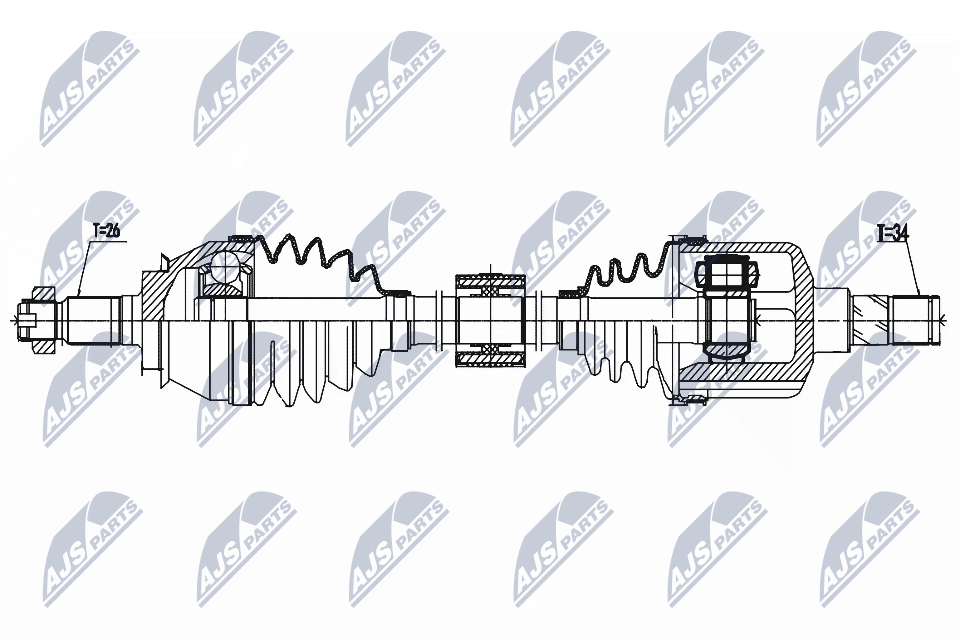 NTY Féltengelycsukló készlet NPW-BM-157_NTY