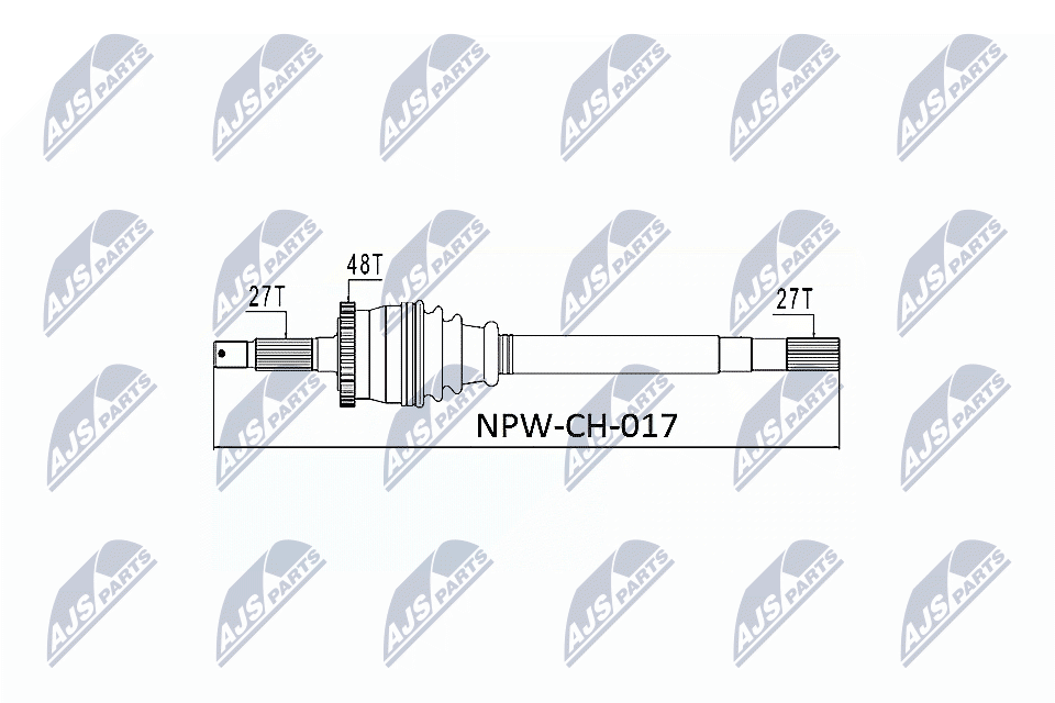 NTY Féltengely, komplett NPW-CH-017_NTY