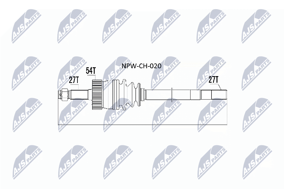 NTY Féltengely, komplett NPW-CH-020_NTY