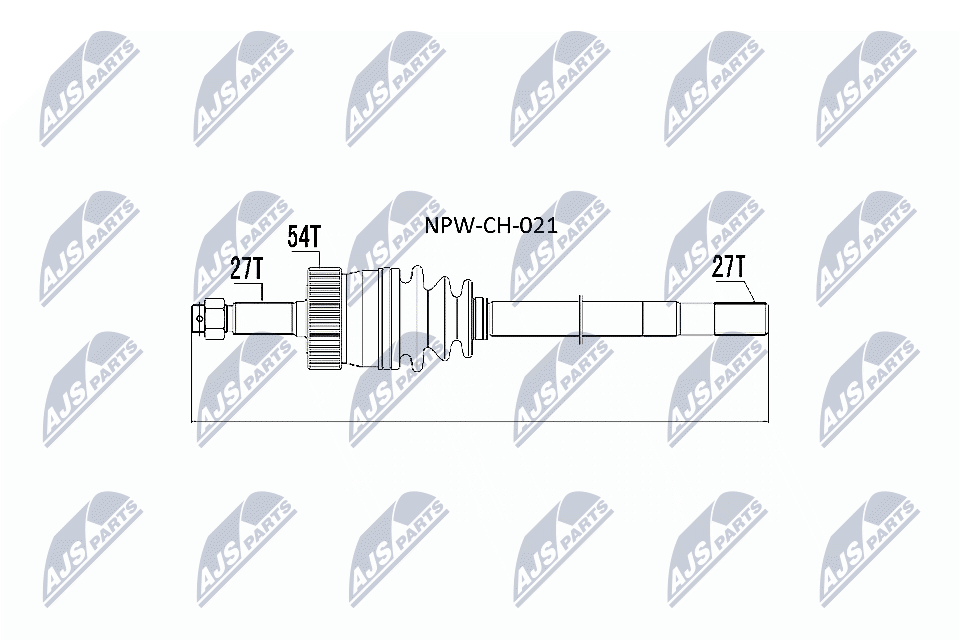 NTY Féltengely, komplett NPW-CH-021_NTY