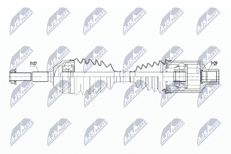 NTY Féltengely, komplett NPW-CH-098_NTY