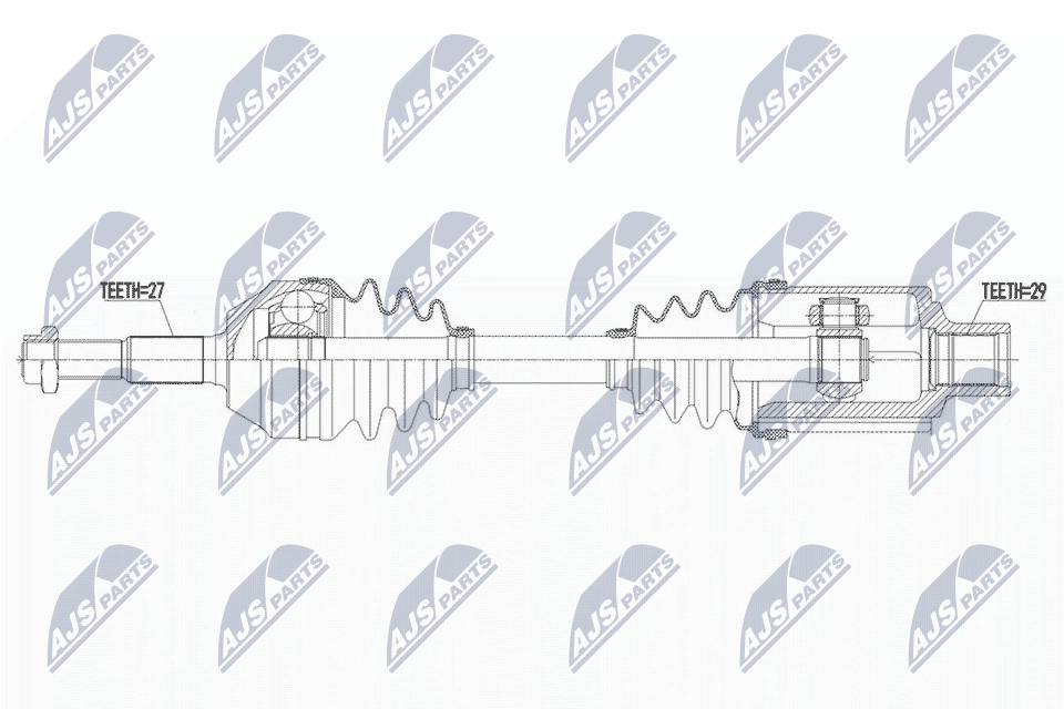 NTY Féltengely, komplett NPW-CH-102_NTY