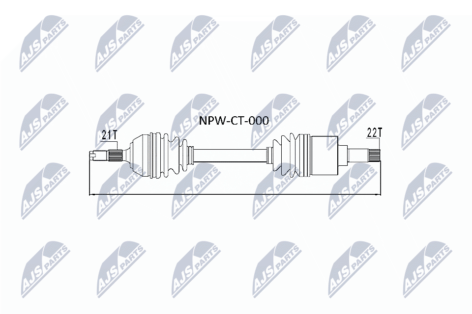 NTY Féltengely, komplett NPW-CT-000_NTY