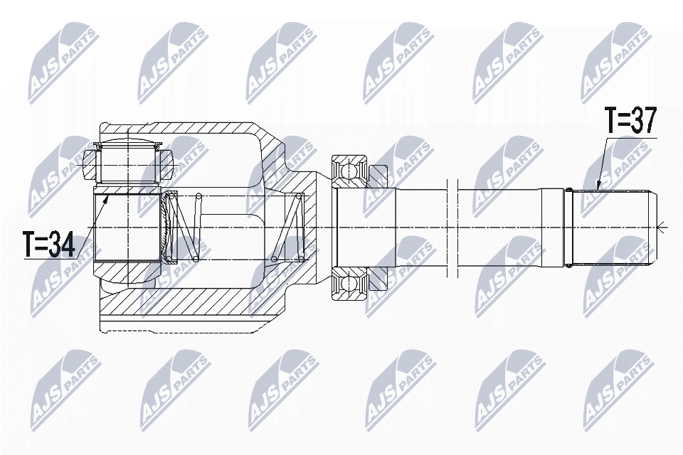 NTY Féltengelycsukló készlet NPW-CT-108_NTY