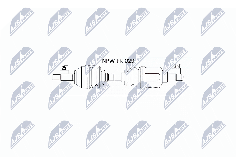 NTY Féltengely, komplett NPW-FR-029_NTY