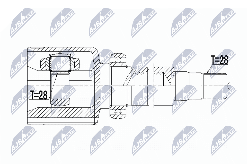 NTY Féltengelycsukló készlet NPW-FR-069_NTY