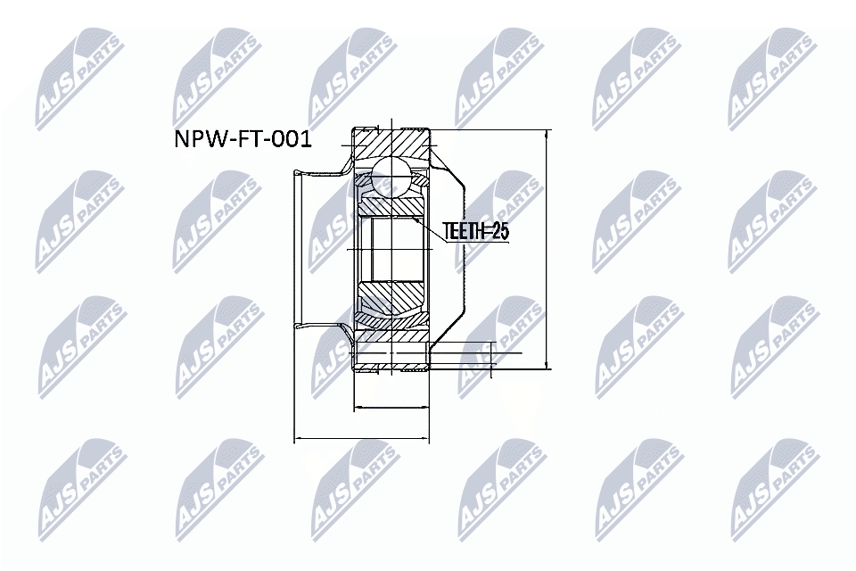 NTY Féltengelycsukló készlet NPW-FT-001_NTY