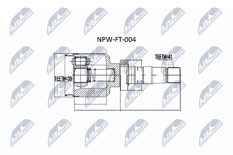 NTY Féltengelycsukló készlet NPW-FT-004_NTY