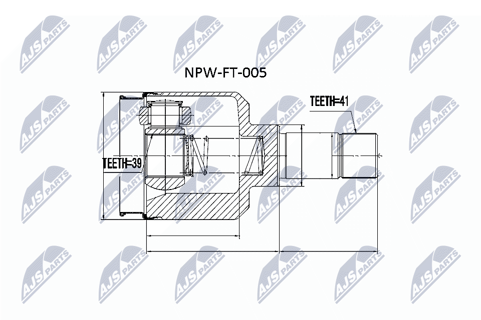 NTY Féltengelycsukló készlet NPW-FT-005_NTY