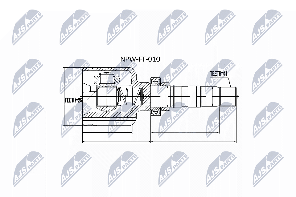 NTY Féltengelycsukló készlet NPW-FT-010_NTY