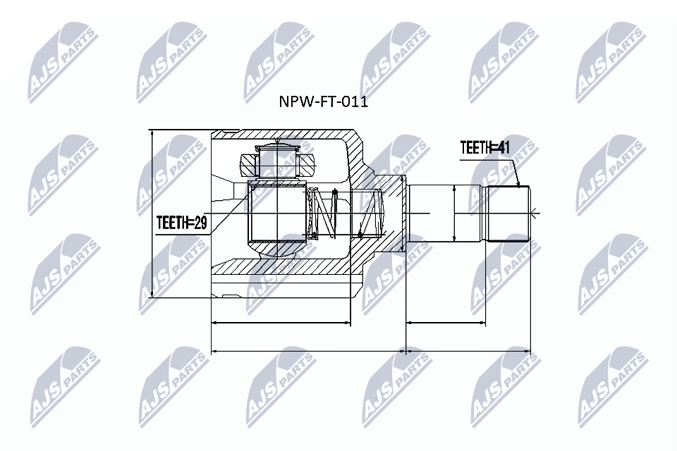 NTY Féltengelycsukló készlet NPW-FT-011_NTY