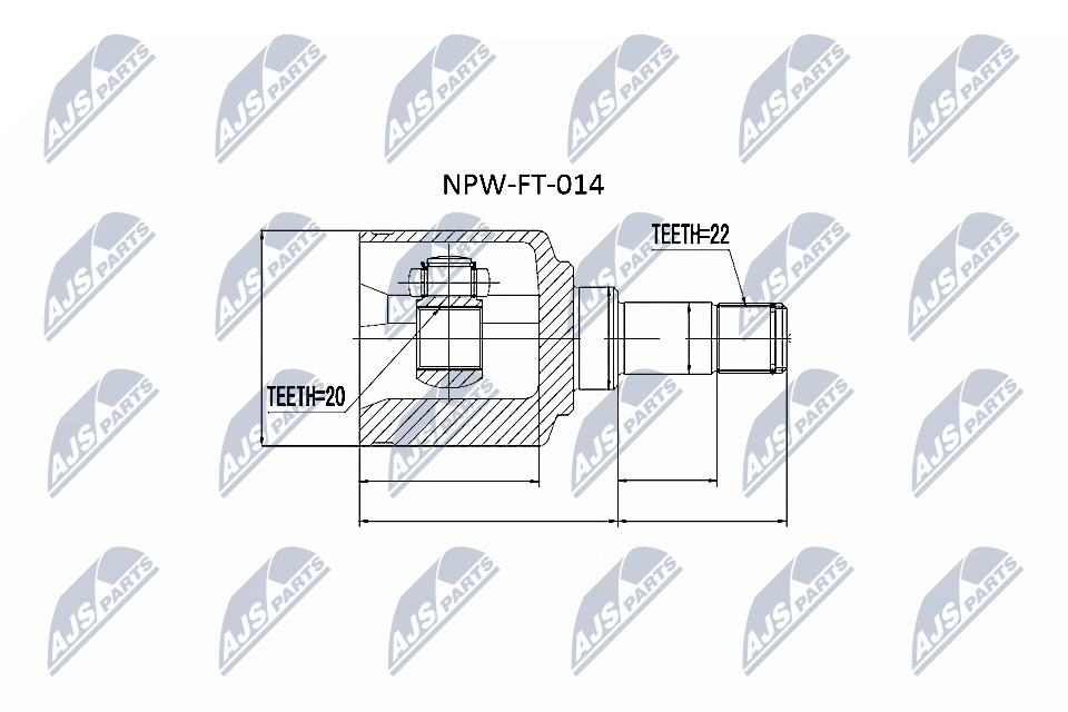 NTY Féltengelycsukló készlet NPW-FT-014_NTY