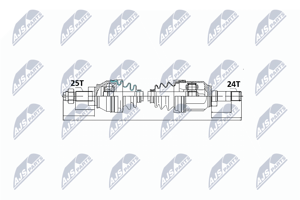 NTY Féltengely, komplett NPW-FT-016_NTY