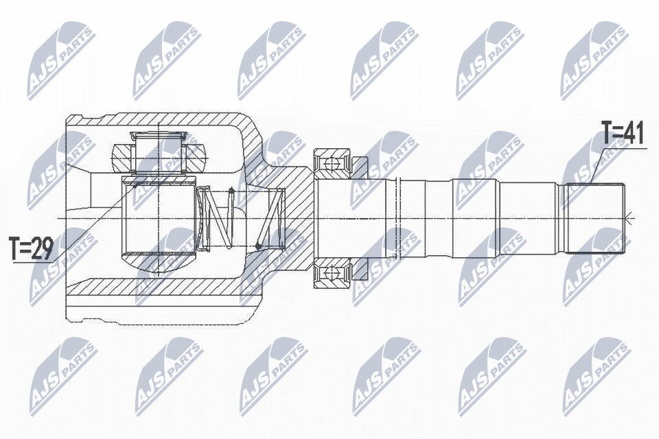 NTY Féltengelycsukló készlet NPW-FT-040_NTY