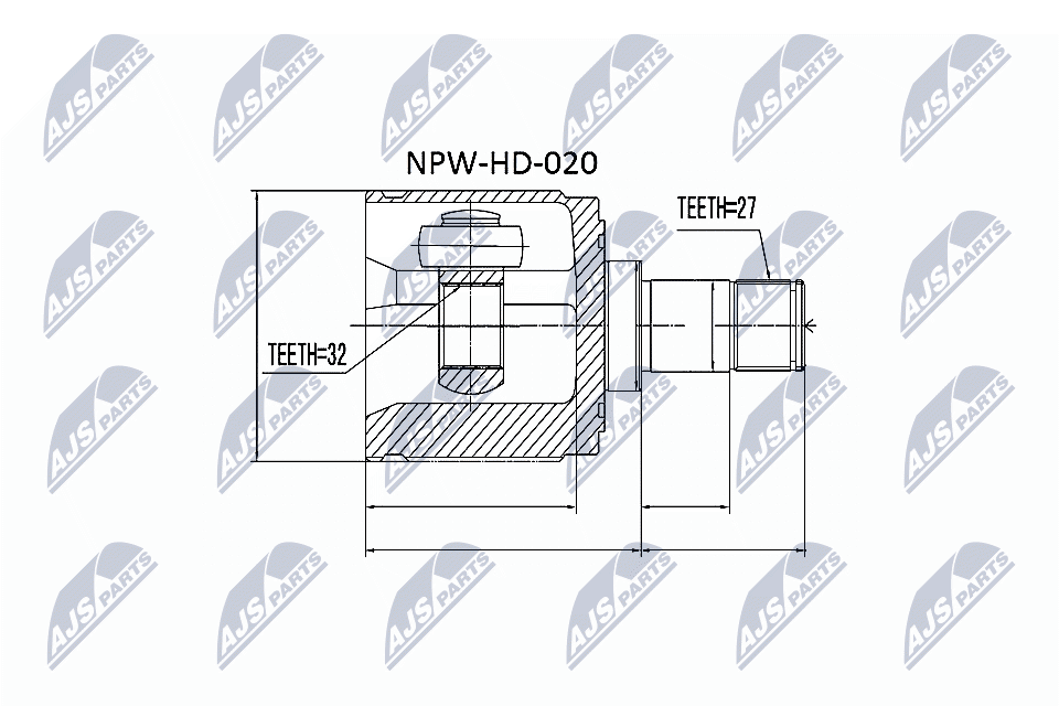 NTY Féltengelycsukló készlet NPW-HD-020_NTY