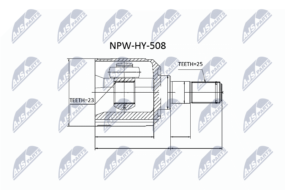 NTY Féltengelycsukló készlet NPW-HY-508_NTY