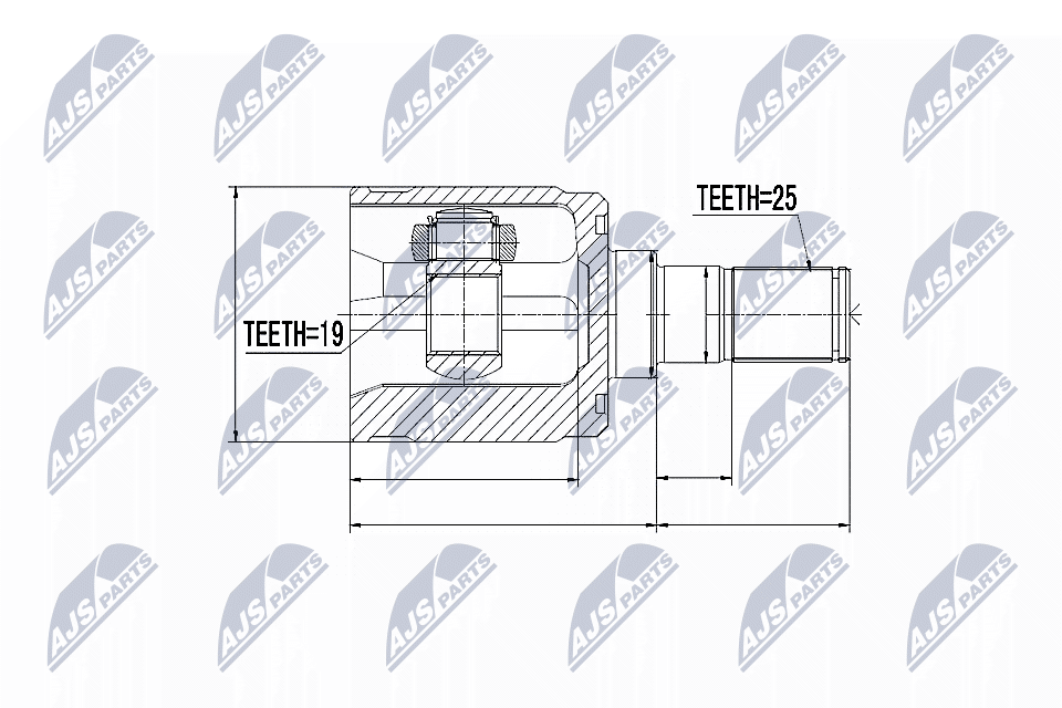 NTY Féltengelycsukló NPW-HY-518_NTY