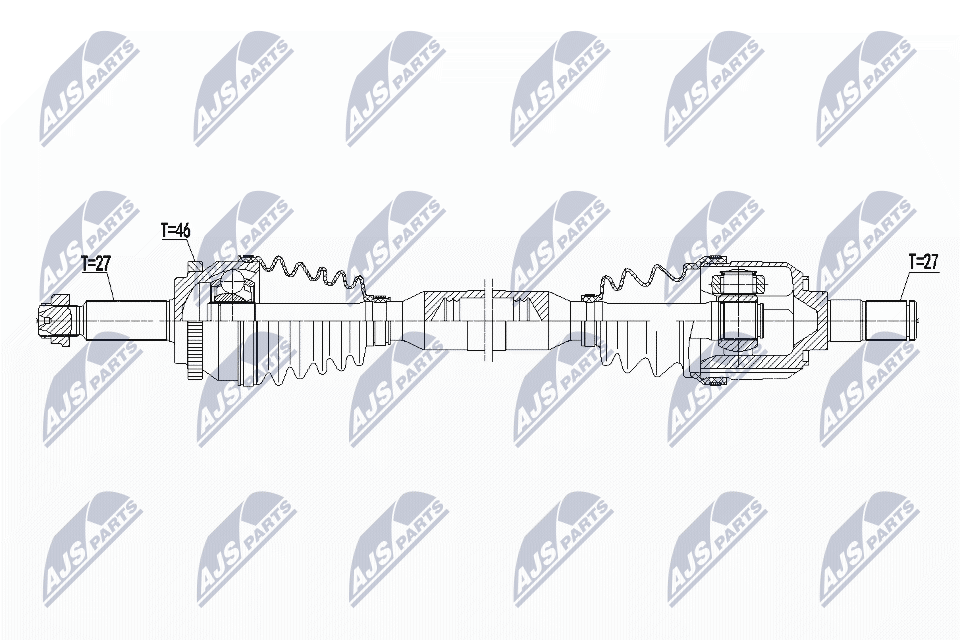 NTY Féltengely, komplett NPW-HY-559_NTY