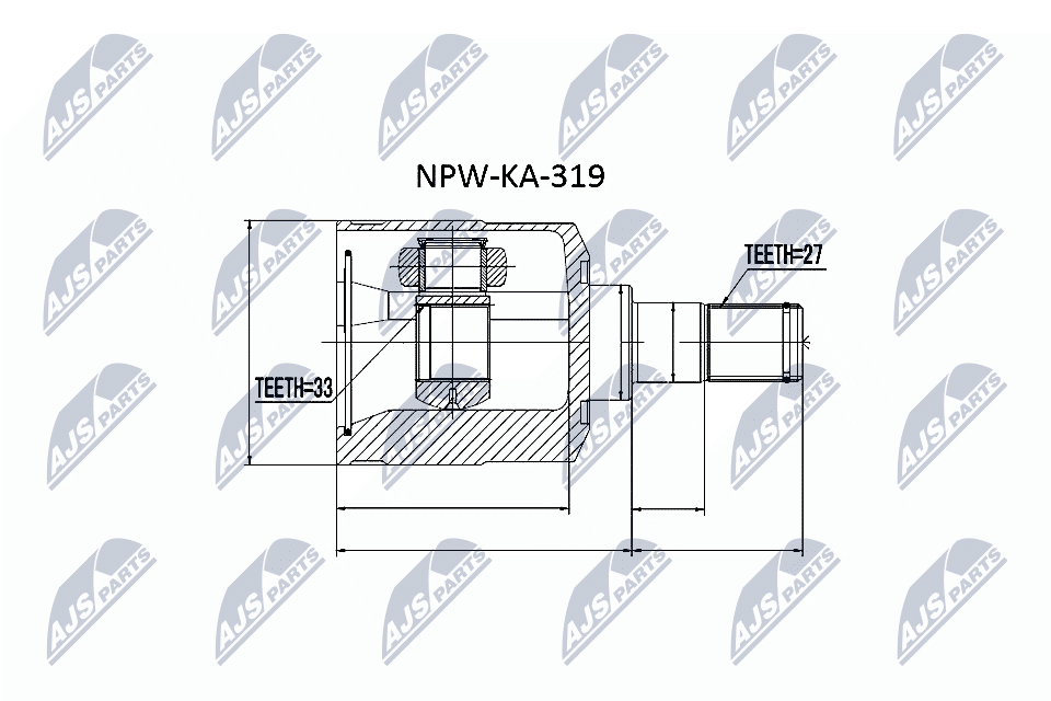 NTY Féltengelycsukló készlet belső NPW-KA-319_NTY