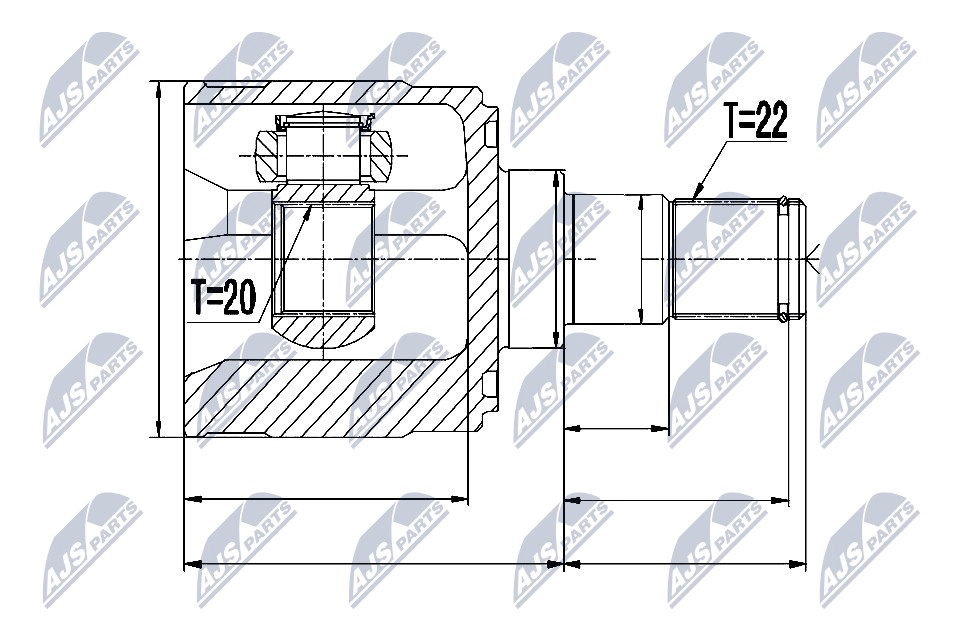 NTY Féltengelycsukló készlet NPW-KA-329_NTY