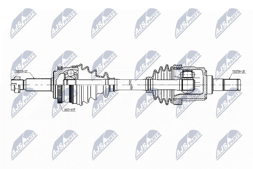 NTY Féltengely, komplett NPW-KA-343_NTY