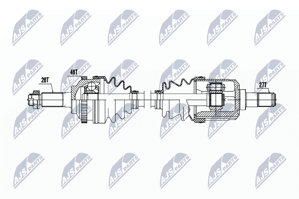 NTY Féltengely, komplett NPW-KA-388_NTY