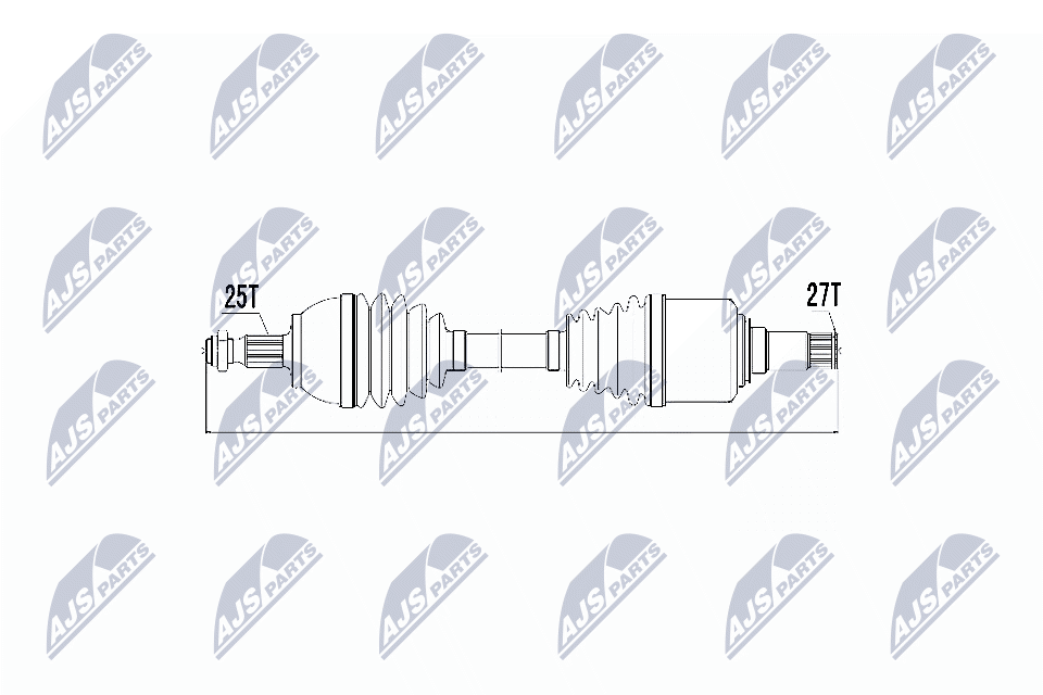 NTY Féltengely, komplett NPW-ME-017_NTY