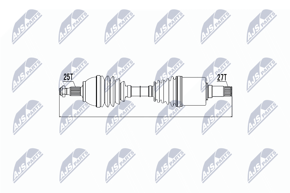 NTY Féltengely, komplett NPW-ME-018_NTY