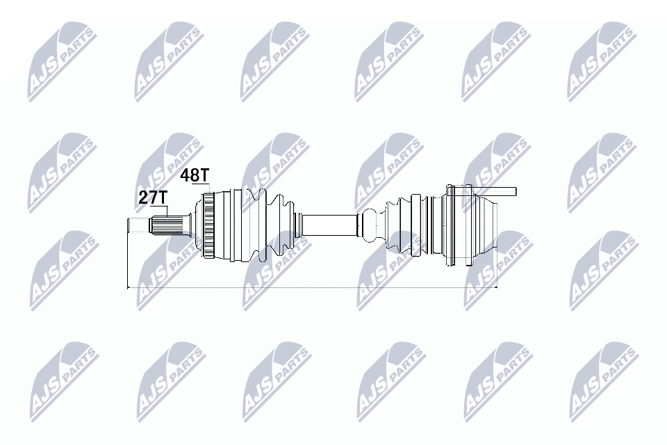 NTY Féltengely, komplett NPW-ME-019_NTY