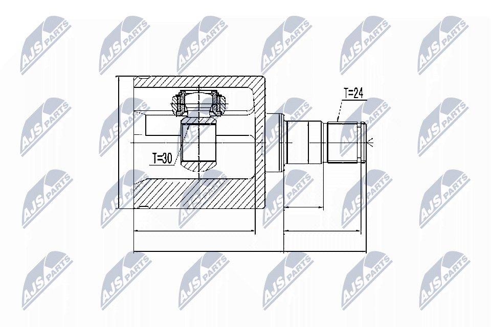 NTY Féltengelycsukló készlet NPW-ME-025_NTY