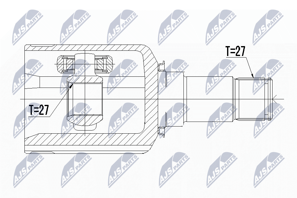 NTY Féltengelycsukló készlet belső NPW-ME-043_NTY