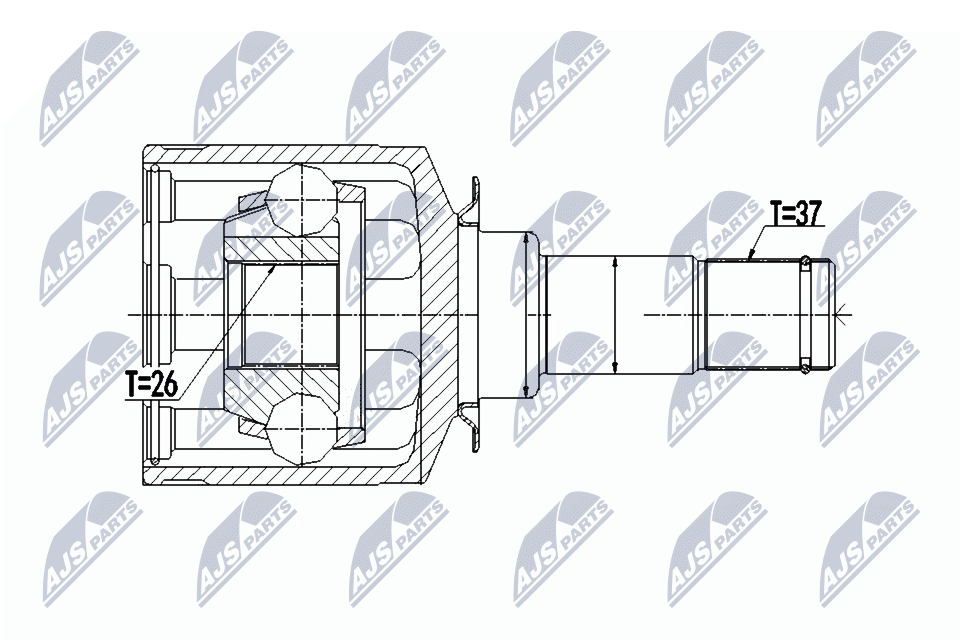 NTY Féltengelycsukló készlet NPW-ME-057_NTY